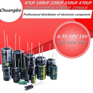 47UF 100UF 220UF 330UF 470UF 680UF 1000UF 1500UF 2200UF 10V 16V 25V 50V-450V low ESR high frequency aluminum capacitor