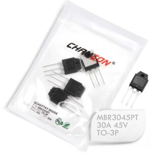 (5 Pcs) MBR3045PT Schottky Barrier Rectifier Diodes 30A 45V TO-3P (TO-247AD) 30 Amp 45 Volt MBR3045 PT