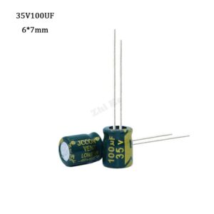 50 pcs/lot 35 V 100 UF 6*7mm 6mmX7mm Aluminum electrolytic capacitor ic 20% standard