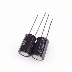 50PCS NEW NICHICON PW 100V47UF 10X16MM electrolytic capacitor 100V 47UF High frequency long life 47uF/100V