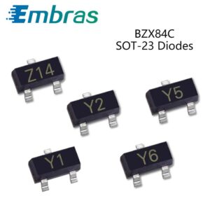 50Pcs SMD Zener Diode 2.4V-39V BZX84C5V1 Z2 BZX84C6V2 Z4 BZX84C6V8 Z5 BZX84C9V1 Z8 BZX84C11 Y1 BZX84C16 Y5 BZX84C39 Y14 SOT-23