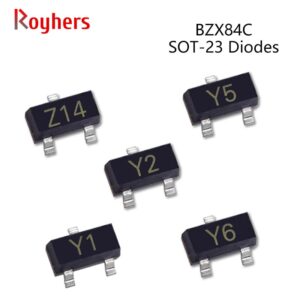 50Pcs SMD Zener Diode BZX84C18 Y6 BZX84C20 Y7 BZX84C22 Y8 BZX84C27 Y10 BZX84C30 Y11 BZX84C33 Y12 BZX84C36 Y13 2.4V-39V IC SOT-23