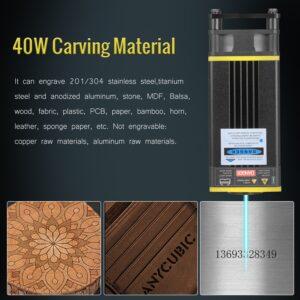 5500mW/10W/20W/30W/40W Laser Module Laser Head 448-462nm Lase For Laser Cutting Machine CNC DIY Laser Wood Marking Cutting Tool