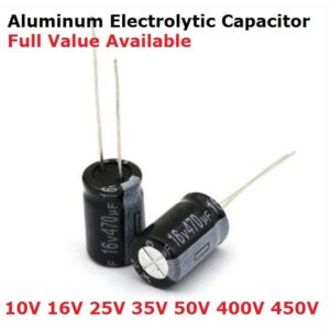 5PCS 400V 450V 1UF 2.2UF 3.3UF 4.7UF 6.8UF 10UF 15UF 22UF 33UF 47UF 68UF 82UF 100UF 150UF Aluminum electrolytic capacitor