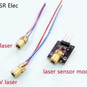 5pcs 3V 5V laser head laser diode dotted red copper semiconductor laser tube 6MM outer diameter