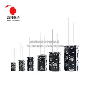 5pcs 400V Aluminum Electrolytic Capacitor 1UF 2.2UF 3.3UF 4.7UF 6.8UF 10UF 15UF 22UF 33UF 47UF 68UF 82UF 100UF 120UF 150UF 220UF