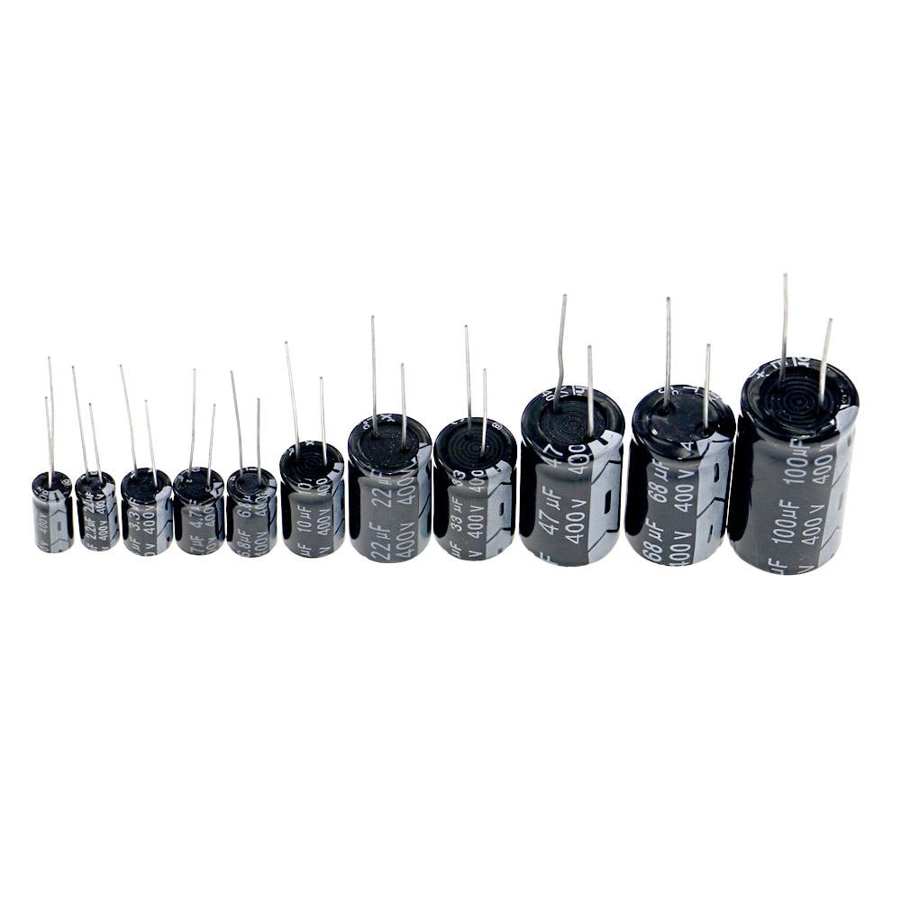 78pcs 11 Values 1uF -100uF 400V High Voltage Aluminum Electrolytic Capacitor Assortment Box Kit - Image 3