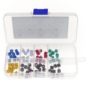 80Pcs/box 6mm 5/10/30/60/120P Adjustable Capacitor Variable Capacitor Kit