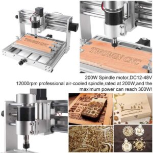 CNC 3018 Pro MAX Engraver,5500mw/15w Big Power Laser ,GRBL Control With 200W Spindle DIY CNC Machine 3 Axis PCB Milling Machine