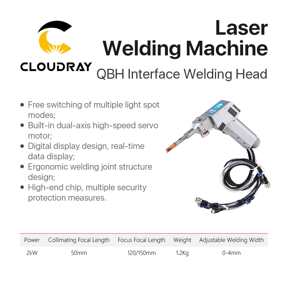 Cloudray 1080nm Laser Welding Machine 1000W 1500W Handheld Raycus Laser 220V 50Hz Auto-Wire Feeder for Metal Butt Spot Weling - Image 3