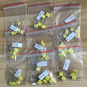 Correction capacitor package kit 10 kinds * 5 PCS=50 PCS KIT 100V 102J 152J 332J 472J 103J 333J 473J 104J 224J 474J