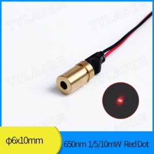 D6mm 650nm 1mw 5mw 10mw Red Dot Laser Module Industrial Grade APC Driver