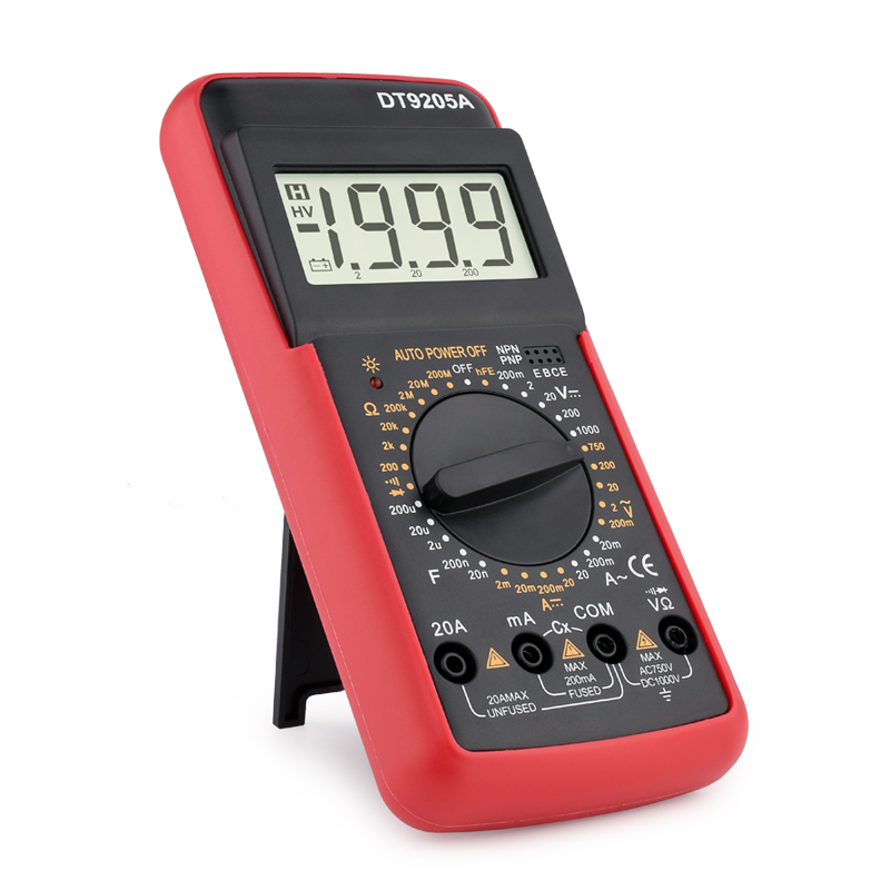 DT9205A Professional Digital Multimeter Tester Manual Range Voltage Current Meter Handheld Automotive Multimeter for Beginner - Image 4