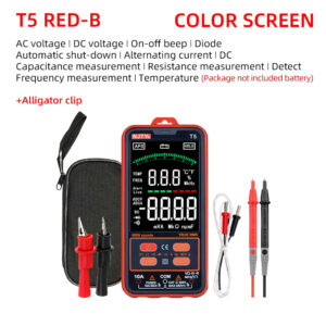 Electric Multimeter T1 Pocket Smart Mini Multimeter Digital Automotive Tester TrueRMS NCV 600VAC DC Voltage Tester Portable