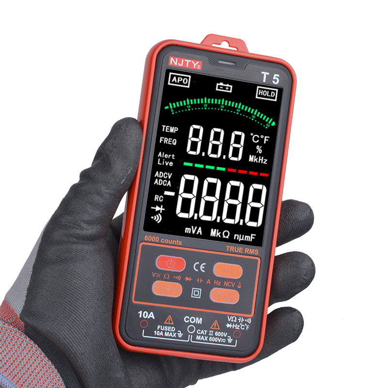 Electric Multimeter T1 Pocket Smart Mini Multimeter Digital Automotive Tester TrueRMS NCV 600VAC DC Voltage Tester Portable - Image 6