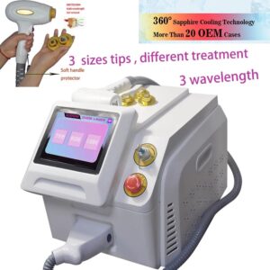 Free shipping 1200W high power 3 wavelength diode 808Nm 755 1064nm diode laser device hair removal alexandrite laser can achieve