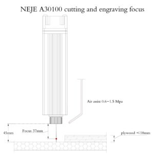 EU Free Duty neje 40w laser module with 20000 hours lifetime blue light diode laser head