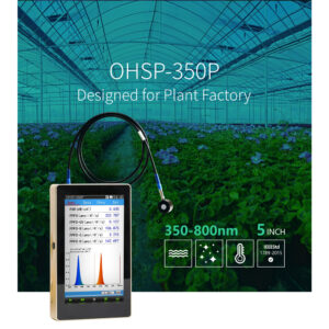 Handheld Spectrometer PPFD PAR Meter Grow Light Analyzer Add With Fiber For Aquarium Grow Light OHSP350P
