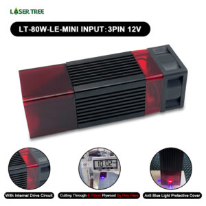 LASER TREE 80w mini laser module diode cnc blues laser Equipment Parts Cutting Machine Engraver Accessories