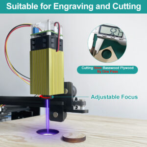 LASER TREE 450nm 40W Focal Adjustable TTL/PWM Blue laser diode module DIY engraving laser cutting machines