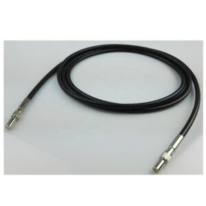 High Temperature VIS-NIR SMA905 D80 IR Spectrometer Silica Metal Core 1/2/3M 7.0mm Yellow Quartz Medical Fiber Optic Patch Cord