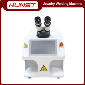 Hunst Jewelry Laser Welding Machine 60W Soldering Mini Portable Fiber Laser Welder for Gold Silver Titanium Rings Necklace Metal