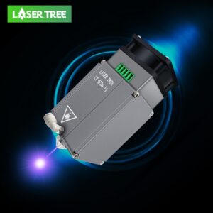 20W Optical Power Laser Head with Air Assist 455nm Blue Light TTL PWM Module Set for Laser Engraving Cutting Machine