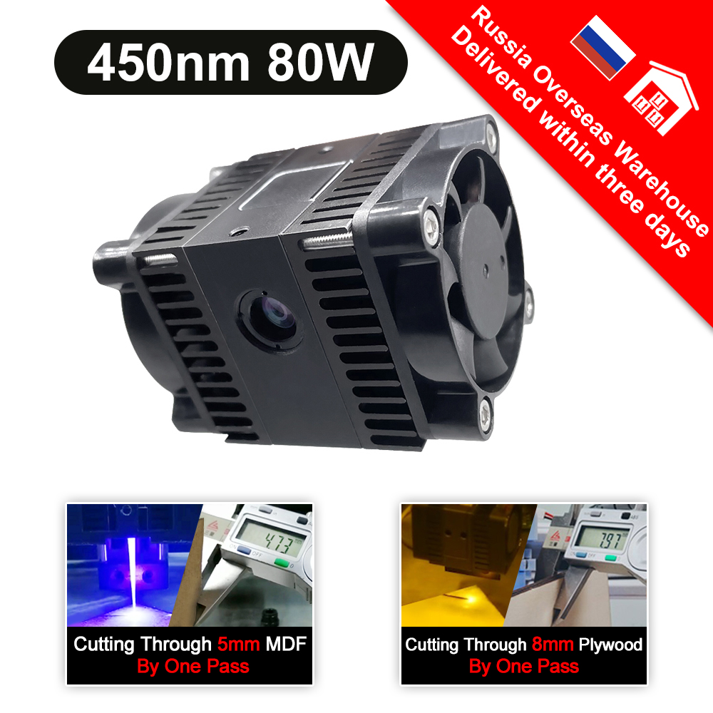 LASER TREE 80W/40W/30W/20W/7W Laser Head For Engraver Wood Cutting CNC DIY Laser Tool Blue Light Laser Module - Image 3