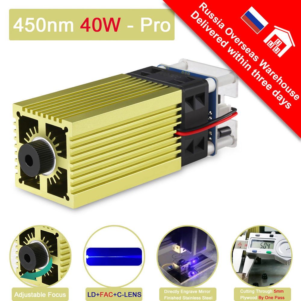 LASER TREE 80W/40W/30W/20W/7W Laser Head For Engraver Wood Cutting CNC DIY Laser Tool Blue Light Laser Module - Image 4