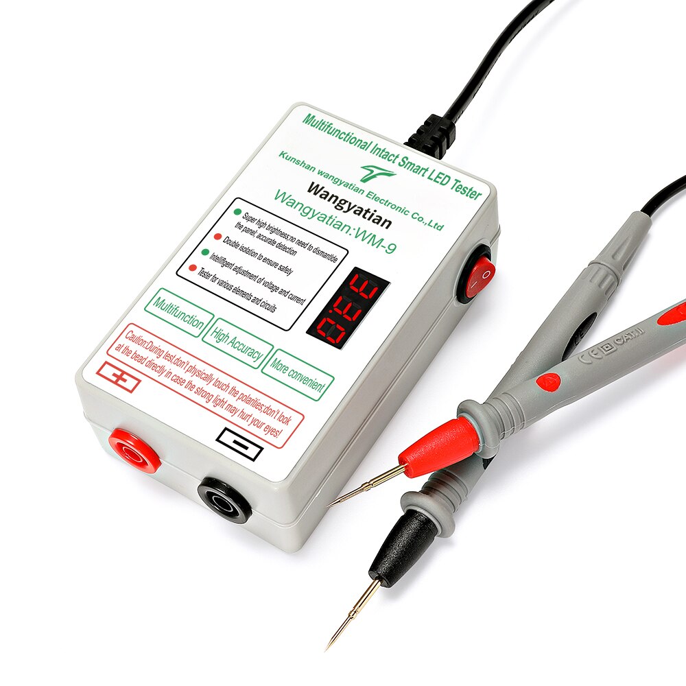 LED LCD TV Screen Backlight Zener Diode Tester Meter Lamp Strip Bead Light Board Test Tool Output 0~300V US Plug