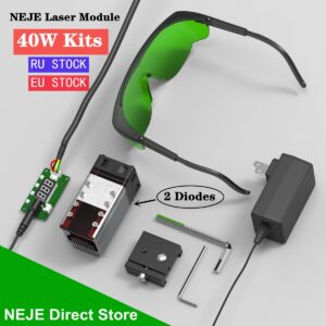 40W Laser Module Kit With 450nm Wavelength TTL Module Set for CNC Laser Cutting Machine Engraver Wood Cutting Tool