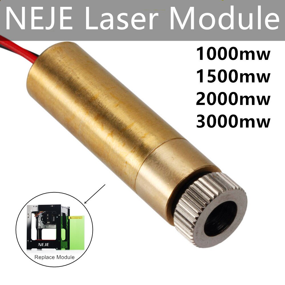 NEJE Laser Module 1000mW/1500mW/2000mW/3000mw 445nm/405nm Laser Head Replacement Kit for DK-8-KZ DK-BL DK-FKZ Laser Engraver