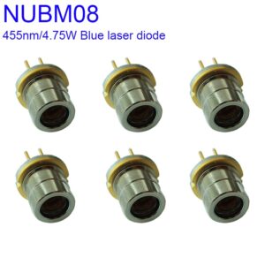 NICHIA NUBM08 φ9mm Blue 455nm 450nm 4.75W 5W Laser Diode LD for Laser Pointers DIY