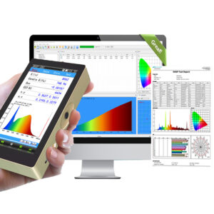 OHSP350 Handheld Spectrometer Light Wavelength Meter with PC software Analysis