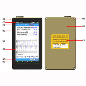 OHSP350F 380-780nm Portable Spectrometer Flicker Tester Flicker Percent(%)