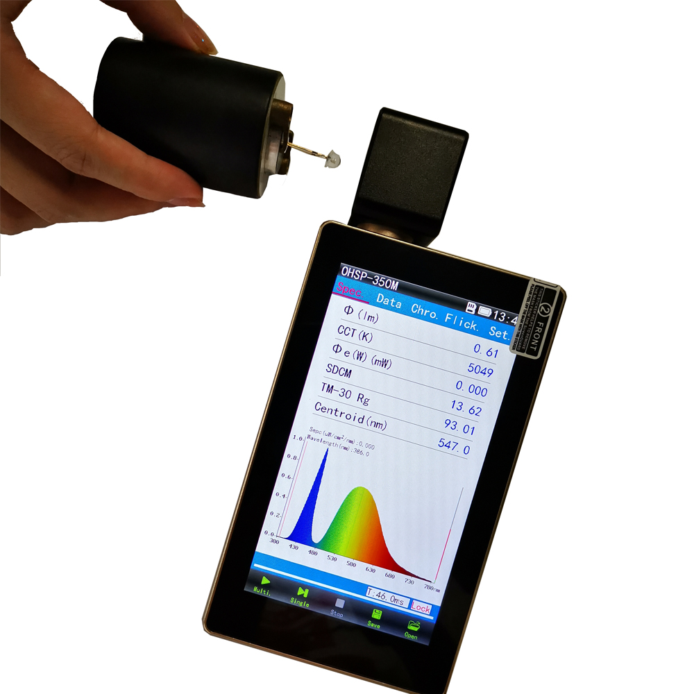 OHSP350M Portable Spectrometer with integrating sphere system Lumen Test - Image 5