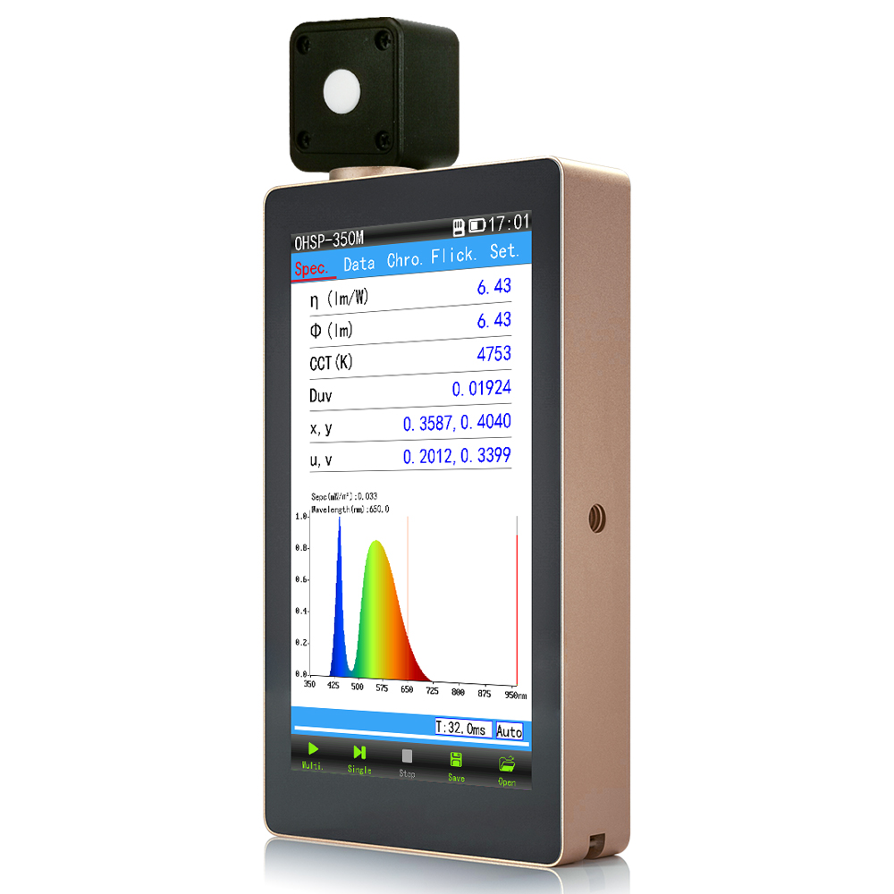 OHSP350M Portable Spectrometer with integrating sphere system Lumen Test - Image 6