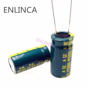 Original T36 Low ESR/Impedance high frequency 35v 1000UF aluminum electrolytic capacitor size 10*20 1000UF35V 35V1000uf 20%
