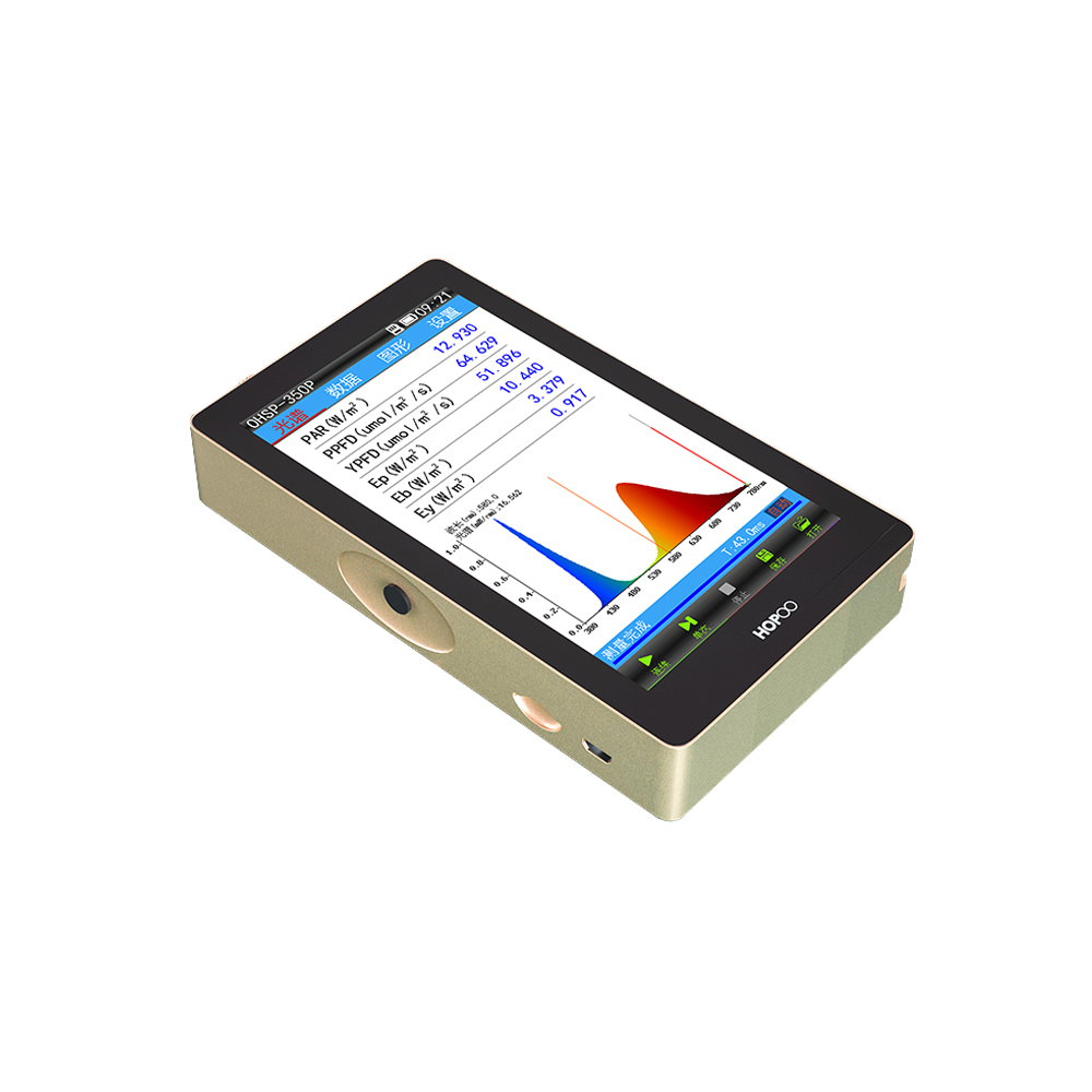 PAR Meter (mW/cm2) PPFD Meter (Umol/m2/s) Plant Lighting Analyzer OHSP350P Led Spectrometer Grow Light Tester - Image 6