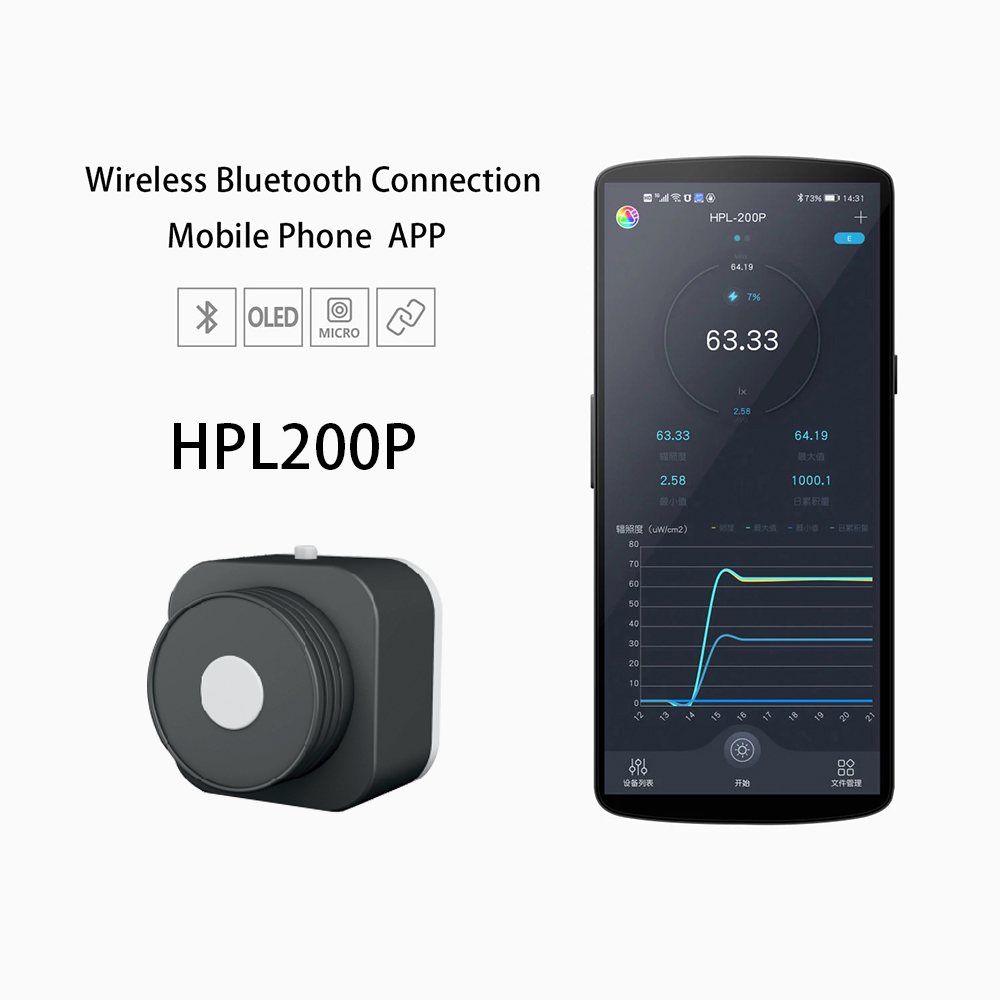 PAR PPFD Meter HOPOOCOLOR HPL200P PPFD Meter PAR Meter Handheld Spectrometer For PPFD Test