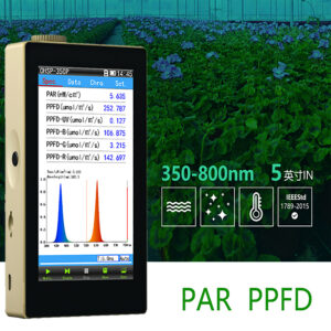 PAR PPFD Meter (Umol/m2/s) Par Light Meter Ppfd Meter Spectrometer OHSP350P Plant Light Spectrum Analyzer Can Test CCT CRI Too