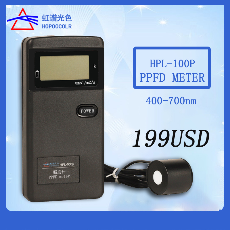PPFD Meter Par Meter HPL100p LED Grow Lights Tester PAR PPFD Meter Sensor Spectrometer