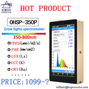 PPFD and PAR meter 350-800nm OHSP350P handheld spectrometer grow light spectrometer plant spectrometer LED light spectrometer