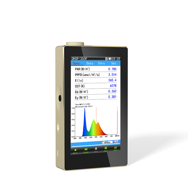 Portable Spectrometer OHSP350P Hopoocolor Par Ppfd Meter Cct Cri Lux for Greenhouse - Image 4