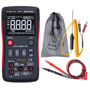 RM409B Digital Multimeter Button 9999 Counts With Analog Bar Graph AC/DC Voltage Ammeter Current Ohm Auto/Manual