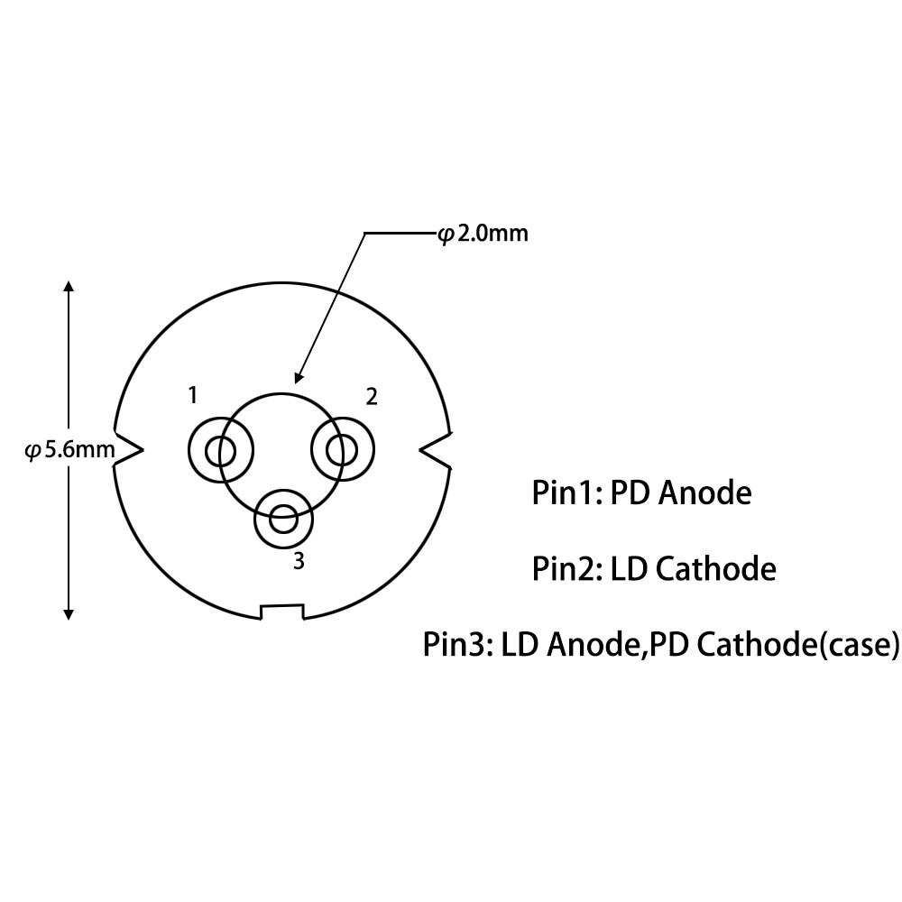 ROHM φ5.6mm Red 658nm 660nm 5mW 7mW 10mW Laser Diode with PD(No Glass Window) for DIY Lasers - Image 5