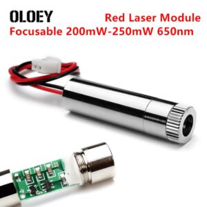 Red Dot Focusable 200mW-250mW 650nm Laser Module Generator Diode Replacement