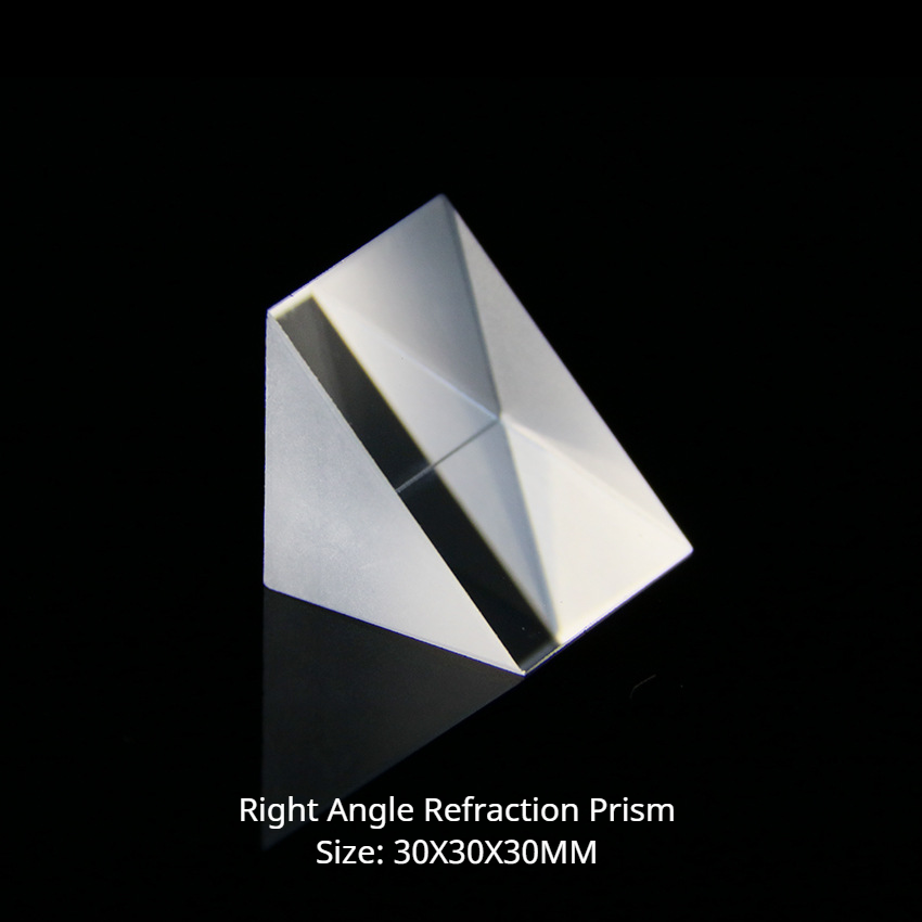 Right Angle Prism 30mm K9 Material Optical Glass Spectrometer Prisms Dispersion of Light for Students Physics Experiment - Image 6