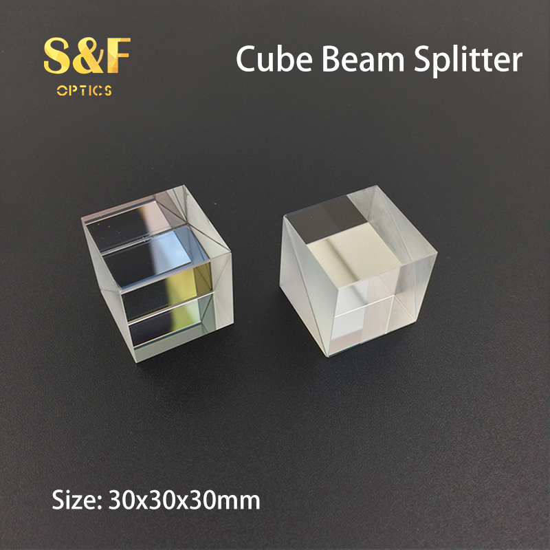 30x30mm Optical Glass Cube Dichroic Dispersion Beam Splitter Prism for Spectrometer Experiment Prisma - Image 3