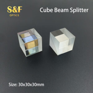 30x30mm Optical Glass Cube Dichroic Dispersion Beam Splitter Prism for Spectrometer Experiment Prisma